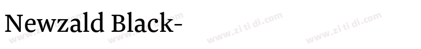 Newzald Black字体转换 Newzald Black字体转换
